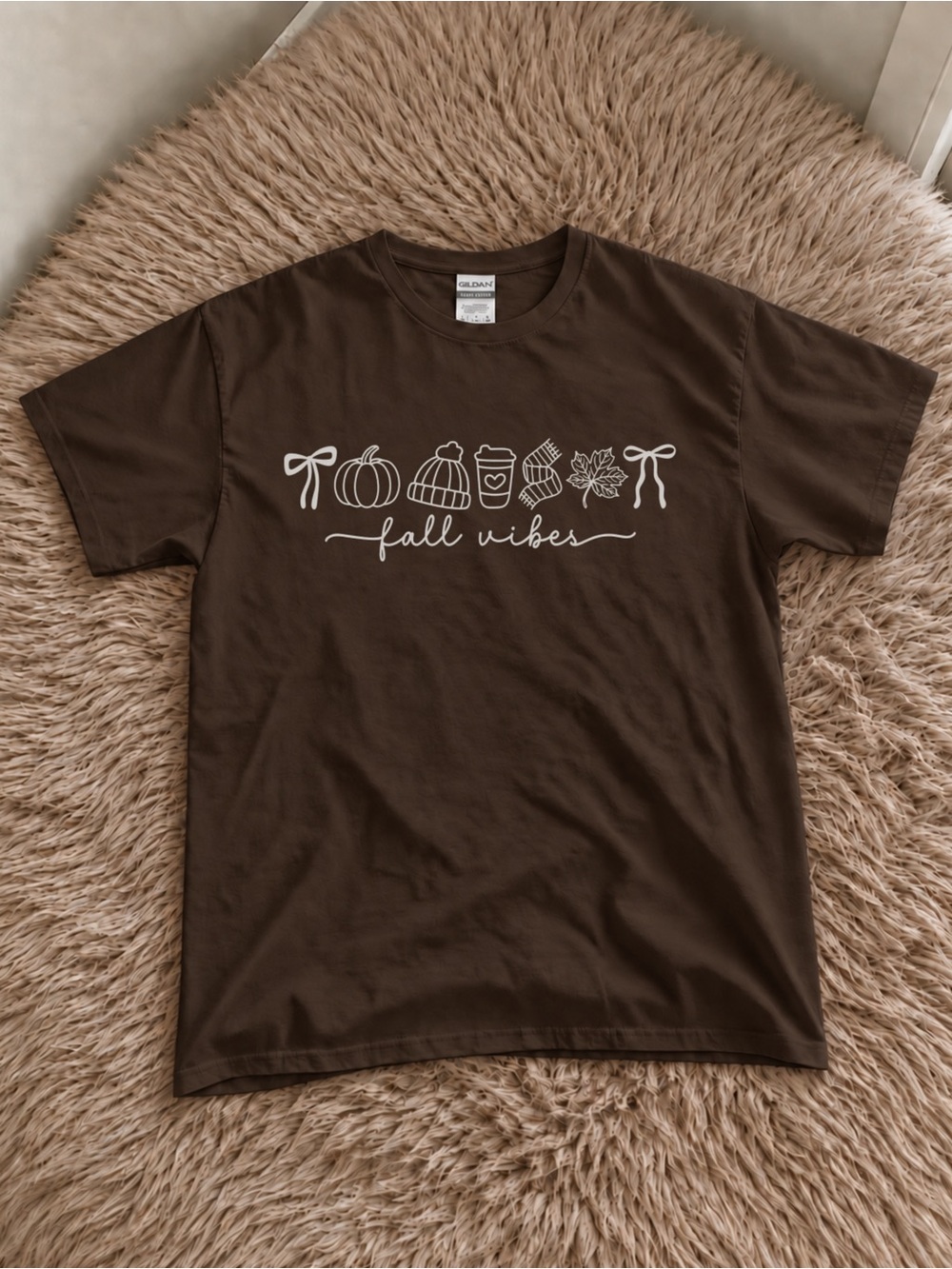 Fall Pumpkin Vibes Unisex T-shirt Thanksgiving Graphic Tee